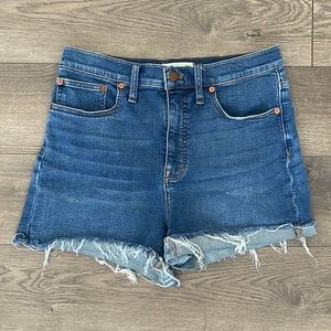 Madewell High Rise Denim Shorts